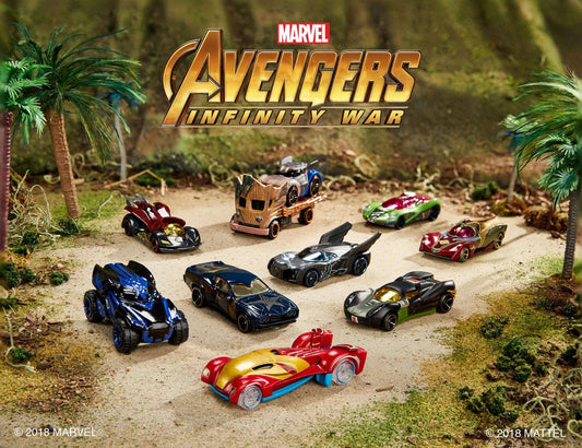 HOT WHEELS AVENGERS EDITION PACK OF 6